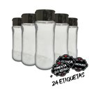 Ver imagem 4 de Pote Tempero Kit 8 Potes+24 Etiquetas Adesivas Porta Condimento T130