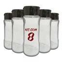 Ver imagem 2 de Pote Tempero Kit 8 Potes+24 Etiquetas Adesivas Porta Condimento T130