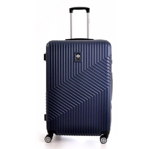 Mala Viagem Santino 7003 Rígida Abs Rodinhas 360 Pequena - Azul