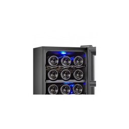 Adega Olimpia Dual Zone Bibendum 18 Garrafas Preta - Bivolt - 4