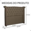 Ver imagem 4 de Cabeceira de Cama Box Estofada 90 Cm Solteiro Sienna Linho