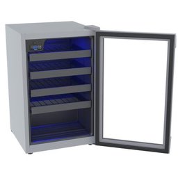ADEGA PIUBELLA 100 PARA 24 GARRAFAS CINZA 220 V - 5