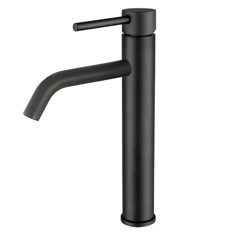 Torneira de Água Fria Bica Alta para Banheiro - Black Matte - Dp9102 Drop Metais