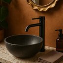 Ver imagem 2 de Torneira de Água Fria Bica Alta para Banheiro - Black Matte - Dp9102 Drop Metais