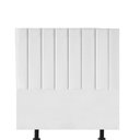 Ver imagem 1 de Cabeceira Estofada Carla 100cm Solteiro para Cama Box Quarto Suede Branco - Gat Magazine