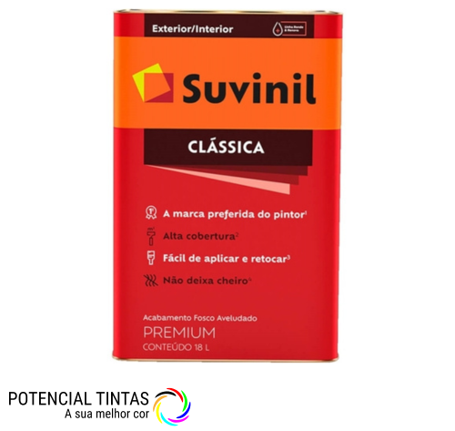 Latex Suvinil Classico Branca 18l