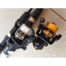 Kit Pesca Especial 2 Molinete 1000 com linha + 2 Vara 1,35 M - 4