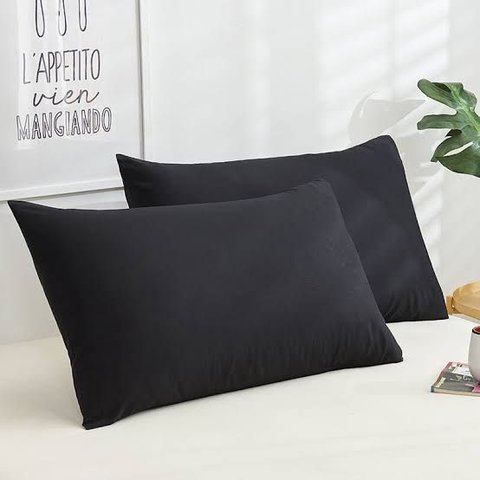 Fronha Avulsa Lisa Envelope Malha Travesseiro 70x50 Sortidas:Preto