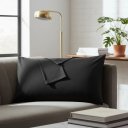 Ver imagem 4 de Fronha Avulsa Lisa Envelope Malha Travesseiro 70x50 Sortidas:Preto