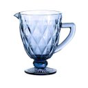 Ver imagem 3 de KIT JARRA 1 L + 12 TAÇAS DIAMANTE AZUL VIDRO CLASS HOME