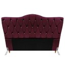 Ver imagem 1 de Cabeceira Solteiro Cama Box Quarto Estofada Barcelona 90cm:suede Vinho