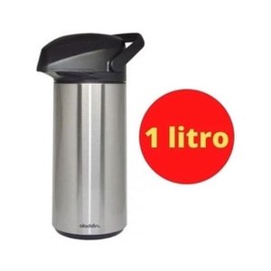 Garrafa Térmica Pressão Inox 1Lt