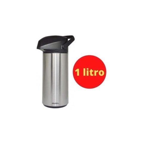 Garrafa Térmica Pressão Inox 1Lt