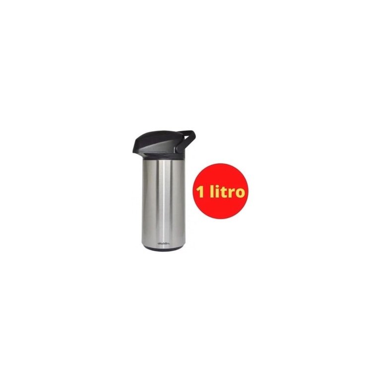 Garrafa Térmica Pressão Inox 1Lt
