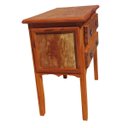 Ver imagem 3 de Mini Cômoda Mesa de Cabeceira Madeira de Demolição Peroba Rosa 3 Gavetas