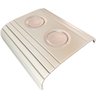 Kit 02 Esteiras para Sofá Braço Porta Copo Alumínio S01 Flexível Nude - Inoviza - 2