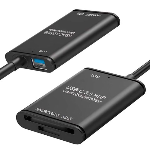 Adaptador Tipo-C para Leitor de Cartão USB 3.0 Otg Sd Jc-Lt-Tyc-U3 F3