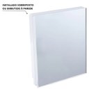 Ver imagem 5 de Armário Banheiro Espelheira Sobrepor e Embutir Branco | 35,1x10,6x44cm | 01 Porta | Astra