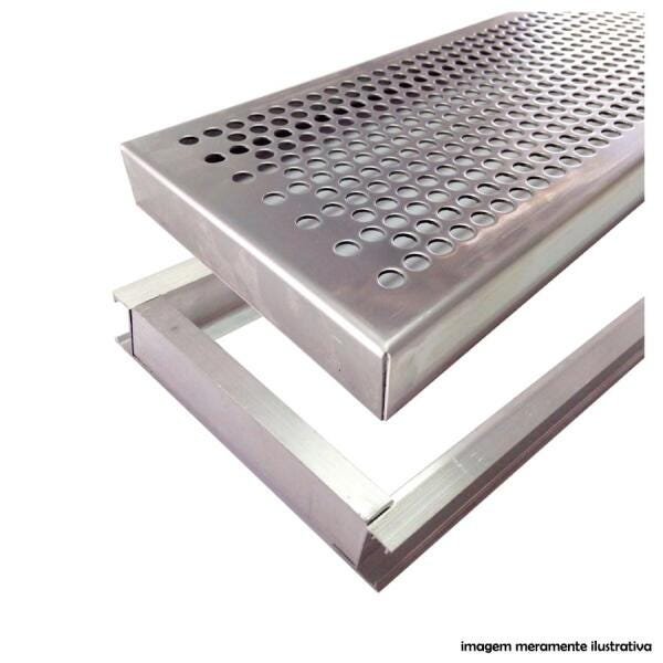 GRELHA INOX PERFURADA JJM 20X40 - 2