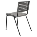 Ver imagem 5 de Cadeira Empilhável Fixa Escritório Multiuso Base Preta Kimi P03 Basalto - Lyam Decor