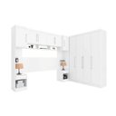 Ver imagem 5 de GUARDA ROUPA MODULADO CASAL MODENA 7 PEÇAS BRANCO - DEMÓBILE
