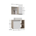 Ver imagem 4 de Conjunto de Gabinete Banheiro Virtus 60cm com Cuba e Espelheira