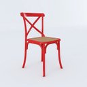 Ver imagem 1 de Cadeira Katrina Vermelha Corano Bege Aço