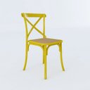 Ver imagem 1 de Cadeira Katrina Amarelo Assento Corano Bege Aço