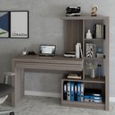 Ver imagem 4 de Mesa Escrivaninha 2 Portas 1 Gaveta para Computador Homework Carvalho - Panorama Móveis