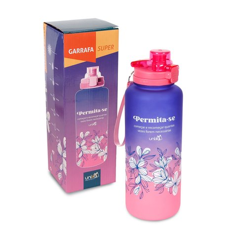 Garrafa Squeeze 1.6l Permita-se com Trava Antivazamento e Alça