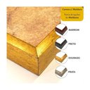 Ver imagem 4 de Quadro Tendenci Abstrato Colored C- Moldura Marrom Tamanho:100 X 70 Cm