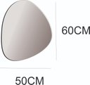 Ver imagem 6 de ESPELHO DECORATIVO ORGÂNICO 60CMX50CM MODERNO LUXO SALA QUARTO BANHEIRO