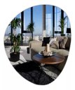 Ver imagem 1 de ESPELHO DECORATIVO ORGÂNICO 60CMX50CM MODERNO LUXO SALA QUARTO BANHEIRO