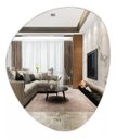 Ver imagem 2 de ESPELHO DECORATIVO ORGÂNICO 60CMX50CM MODERNO LUXO SALA QUARTO BANHEIRO