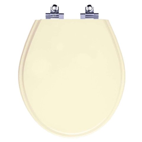 Assento Sanitário Laqueado Soft Close Ravena Creme (Bege) para vaso Deca