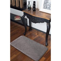 Tapete para Quarto Pelo Médio Melody 47x90cm Cinza Melody Jolitex - 1 Tapete para Quarto Pelo Médio Melody 47x90cm Cinza Melody Jolitex - 1