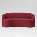 Ver imagem 4 de Sofá Curvo Montserrat 230cm 04 Lugares Veludo Vermelho Marsala - Nexta Casa