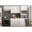 Ver imagem 1 de Kit Cozinha Modulada 4 Peças Bella 2 Armários + 1 Balcão + 1 Paneleiro C4p57 Branco