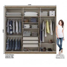 Guarda-Roupa Jade 6 Portas - Henn - 4