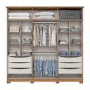 Ver imagem 6 de Guarda-roupa Andreas 06 Pts. Nature/off White - Henn