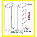 Ver imagem 4 de Estante Sala Adega Livreiro Armário Espelho Multiuso Magia Móveis