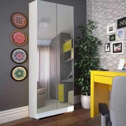 Estante Sala Adega Livreiro Armário Espelho Multiuso Magia Móveis - 7