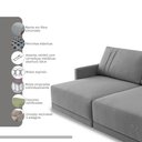 Ver imagem 4 de Sofá Patmos 4 Lugares 230cm retrátil e Reclinável