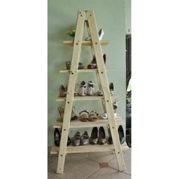 Estante Triangular de Madeira Floreira Decoração Magia Móvei - 8