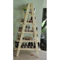 Estante Triangular de Madeira Floreira Decoração Magia Móvei - 7