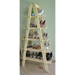 Estante Triangular de Madeira Floreira Decoração Magia Móvei - 5