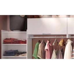 Aéreo Cabideiro 1 Porta Loja, Lavanderia, Aéreo de Parede, Expositor - 5