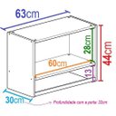 Ver imagem 2 de Aéreo Cabideiro 1 Porta Loja, Lavanderia, Aéreo de Parede, Expositor
