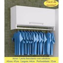 Ver imagem 3 de Aéreo Cabideiro 1 Porta Loja, Lavanderia, Aéreo de Parede, Expositor