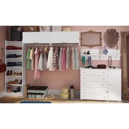 Aéreo Cabideiro 1 Porta Loja, Lavanderia, Aéreo de Parede, Expositor - 6